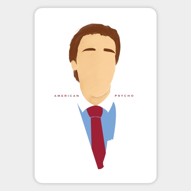 Patrick Bateman film print Magnet by Phil Shelly Creative